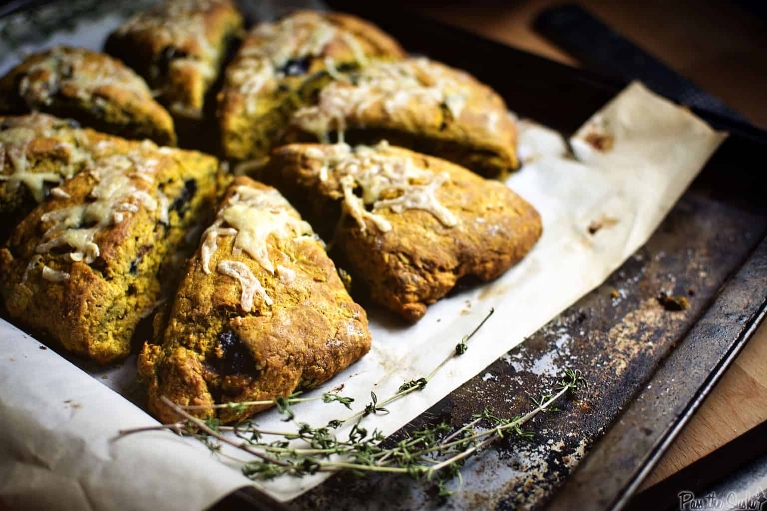 Savory Pumpkin Blueberry Scones