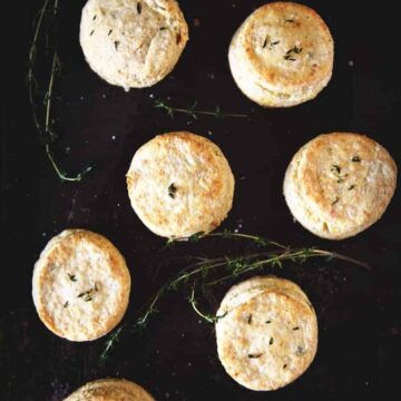 Herbed Thyme and Lemon Biscuits | Kita Roberts PassTheSushi.com