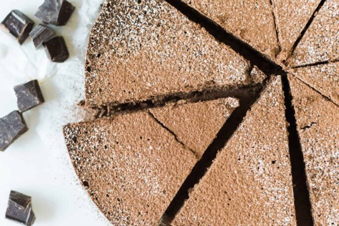 Cinnamon Spiked Flourless Chocolate Cake | Kita Roberts PassTheSushi.com