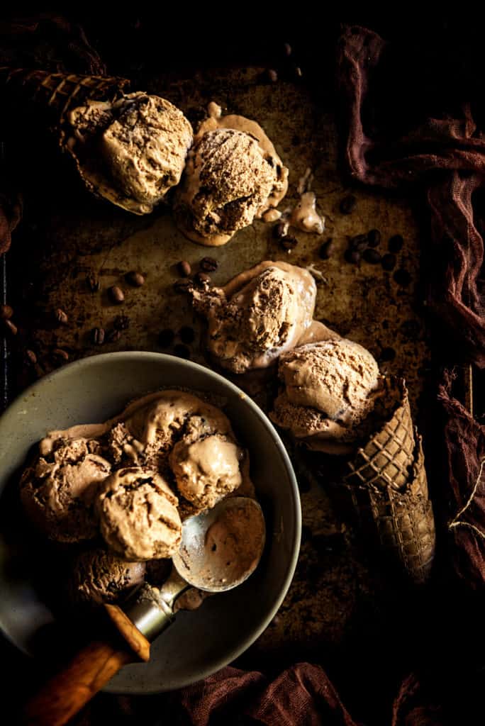 Spiked & Spicy Mexican Mocha Ice Cream Recipe | Kita Roberts PassTheSushi.com