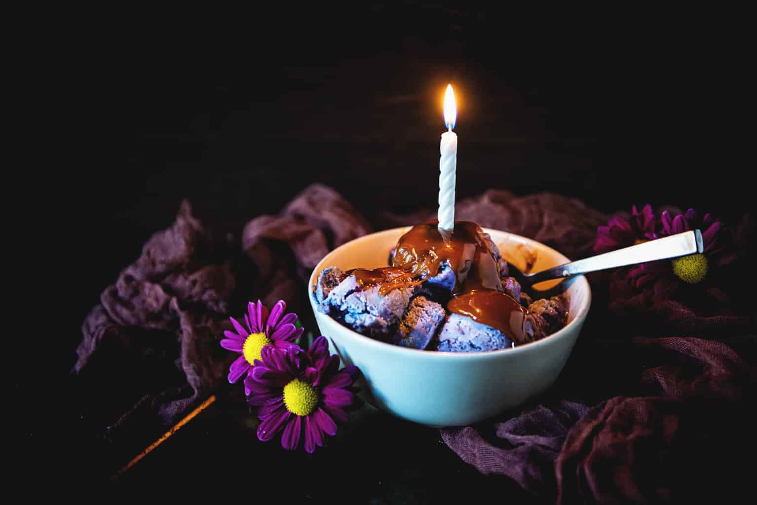 Spiked Potato and Huckleberry Swirl Ice Cream | Kita Roberts PassTheSushi.com