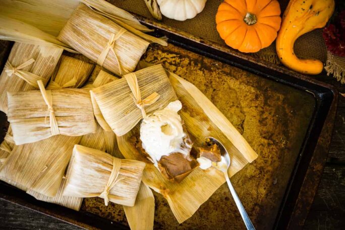 Pumpkin Pie Tamales | Kita Roberts PassTheSushi.com