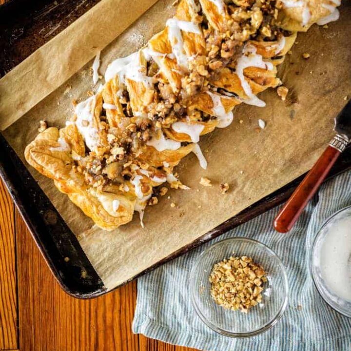 Puff Pastry Austrian Apple Strudel - Pass The Sushi