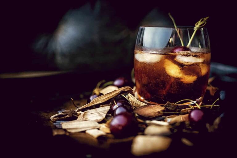 Smoked Cherry Old Fashioned Cocktail | Kita Roberts PassTheSushi.com