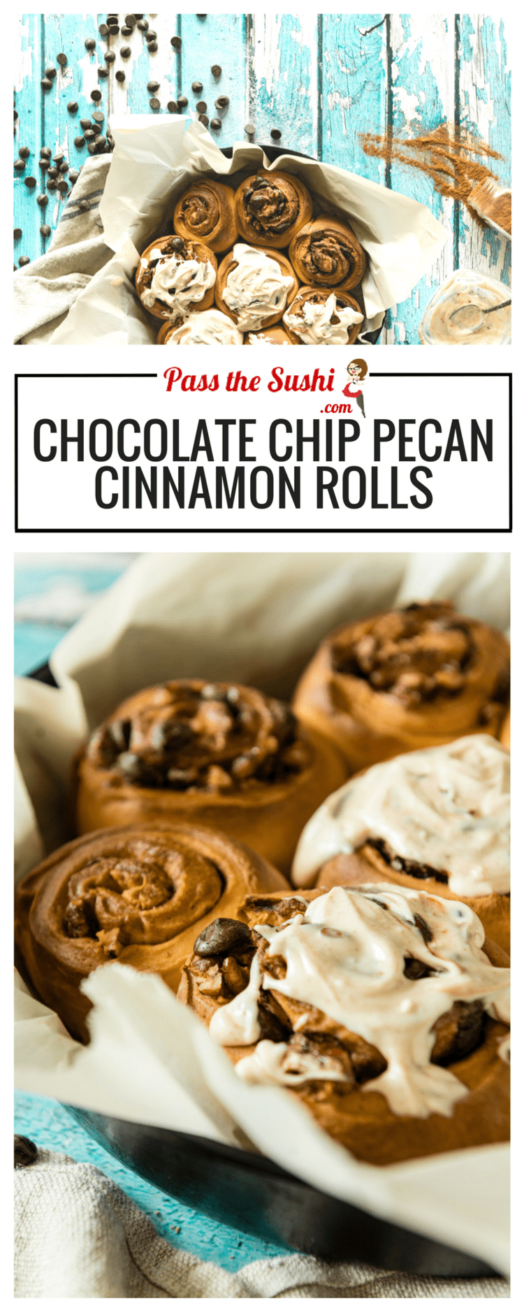 Chocolate Chip Pecan Cinnamon Rolls Recipe