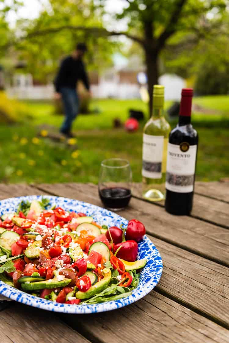 Summertime Watermelon Avocado Salad Recipe- Kita Roberts PasstheSushi