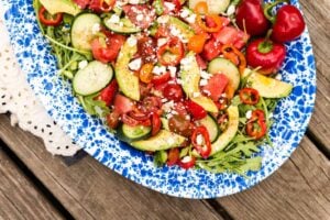 Summertime Watermelon Avocado Salad Recipe - Kita Roberts PasstheSushi