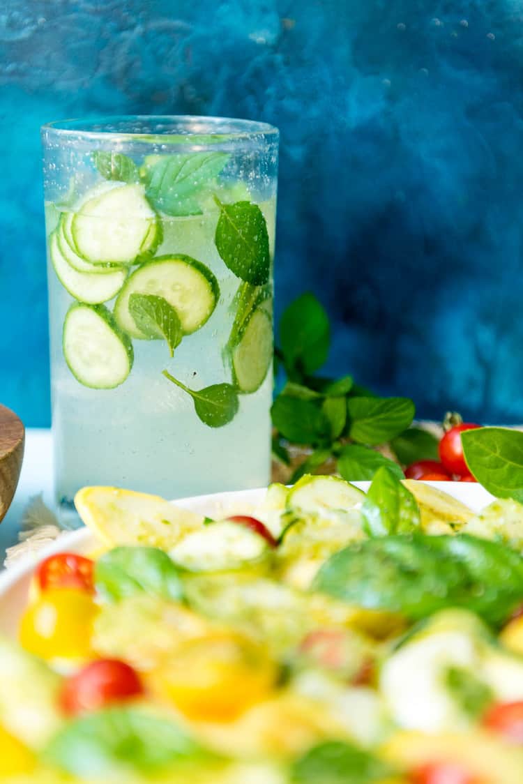 Muddled Mint and Cucumber Cooler Cocktail | Kita Roberts