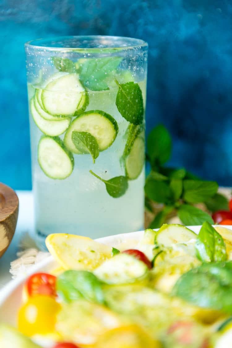 Muddled Mint and Cucumber Cooler Cocktail | Kita Roberts