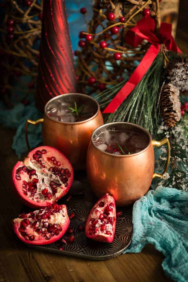 Pomegranate Moscow Mule Cocktail Recipe