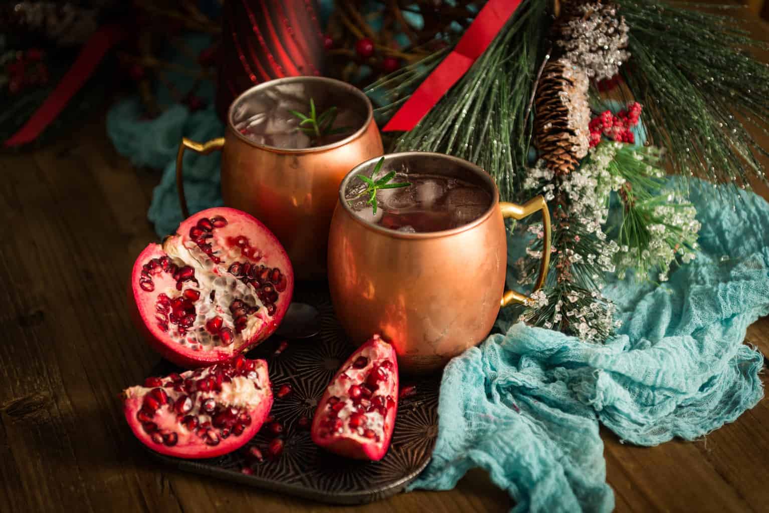 Pomegranate Moscow Mule Cocktail Recipe
