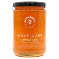 Wildflower Raw Honey by Beekeeper's Naturals | 500g of 100% Pure Sustainably Sourced Enzymatic Honey | Gluten Free and Paleo Friendly
