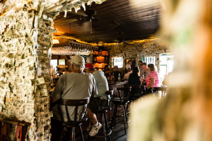 Bar at Cabbage Key Restaurant 