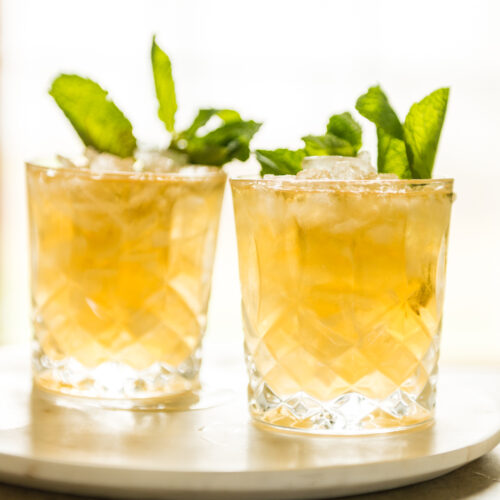Easy lemon mint julep cocktail recipe