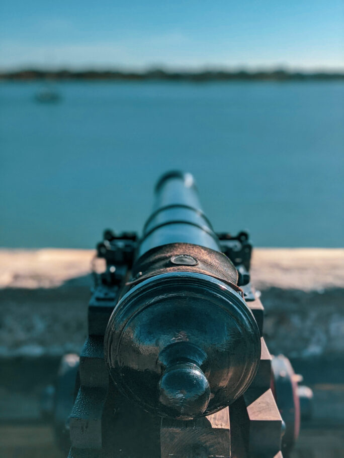 Imagine what it must have been like looking out over the bay while patroling the Castillo de San Marcos!