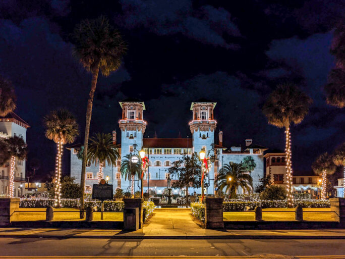 The Lightner Museum looks like it's out of a movie with the beautiful Nights of Lights display in December and January