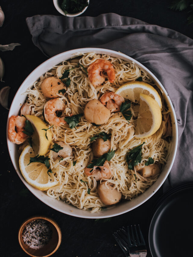 Seafood Scampi with Angel Hair Pasta Story