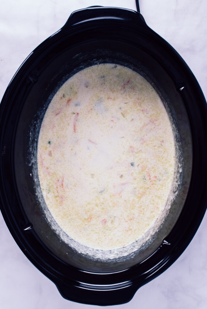 Chicken Gnocchi Soup in the crockpot