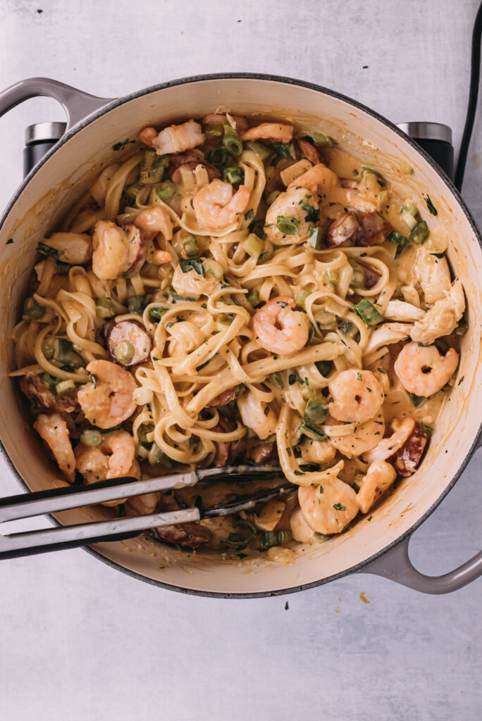 One Pot Andouille Sausage Skillet Pasta - Damn Delicious