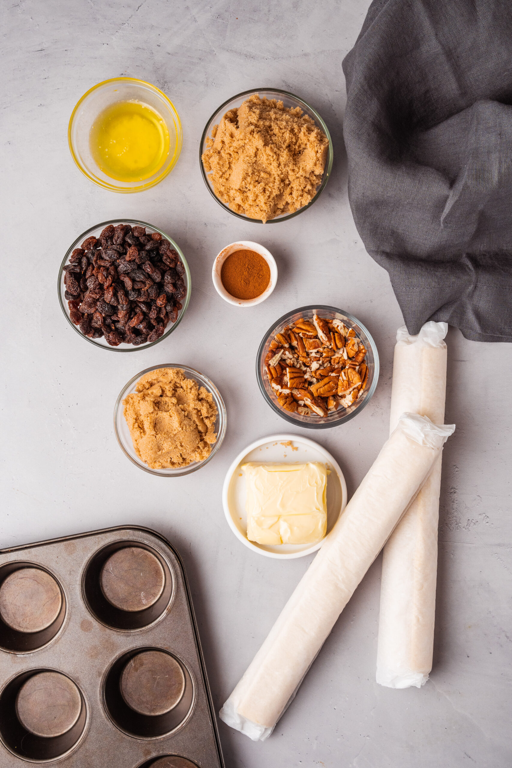 bowls of ingredients on a tabletop