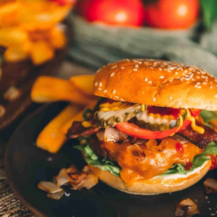 Smoked cheeseburgers. 